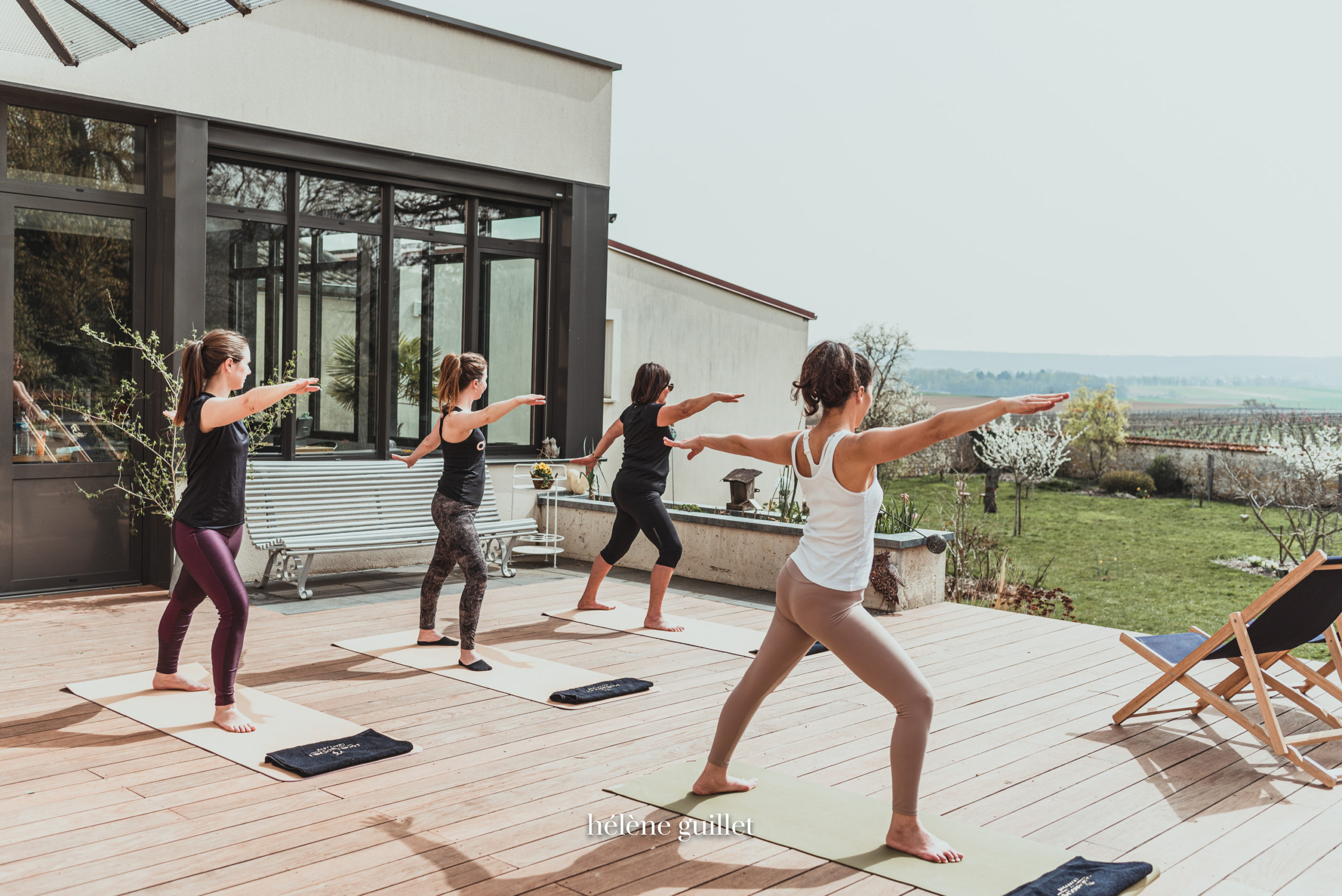 Dégustation de Champagne & Yoga - Champagne Louis Brochet par Hélène Guillet Photographe