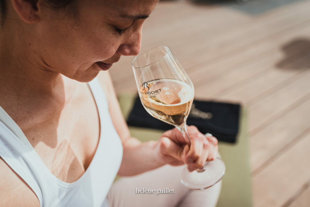 Dégustation de Champagne & Yoga - Champagne Louis Brochet par Hélène Guillet Photographe