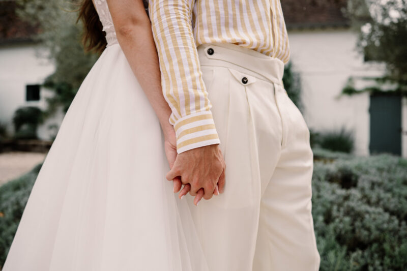 Photographie d'un couple de mariés - thème Dolce Vita