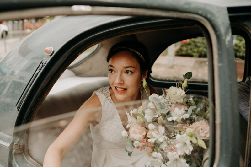 photo de la mariée lors d'un reportage mariage en seine-et-marne