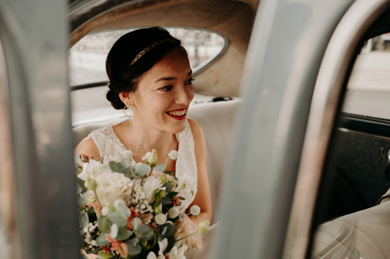 photo de la mariée lors d'un reportage mariage en seine-et-marne
