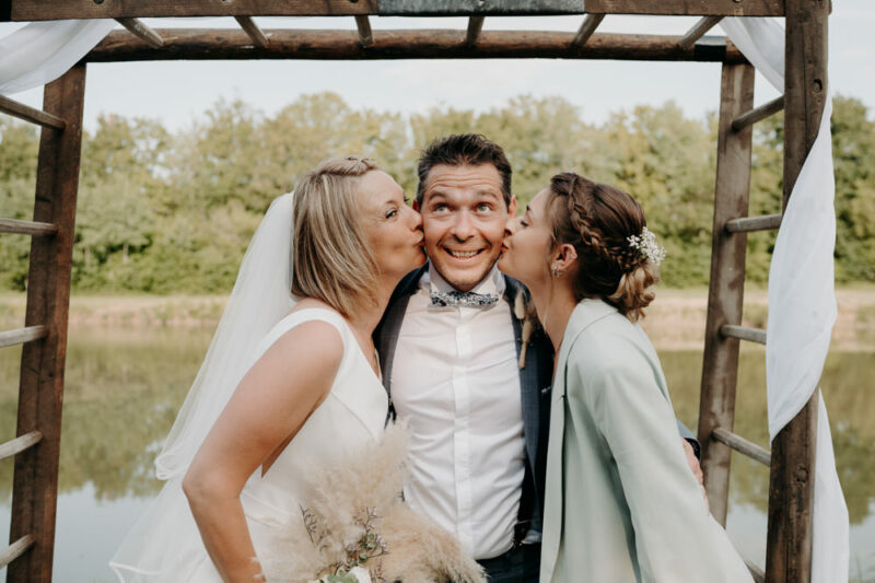 photo des mariés lors d'un reportage mariage dans la marne